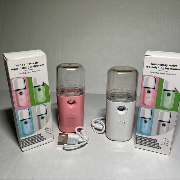 Nano Spray Water Replenishing Facial Mister Set of Two‎ - Picture 1 of 9